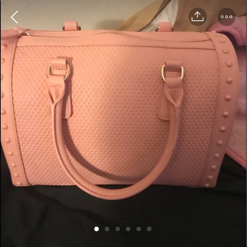Soft pink tote bag